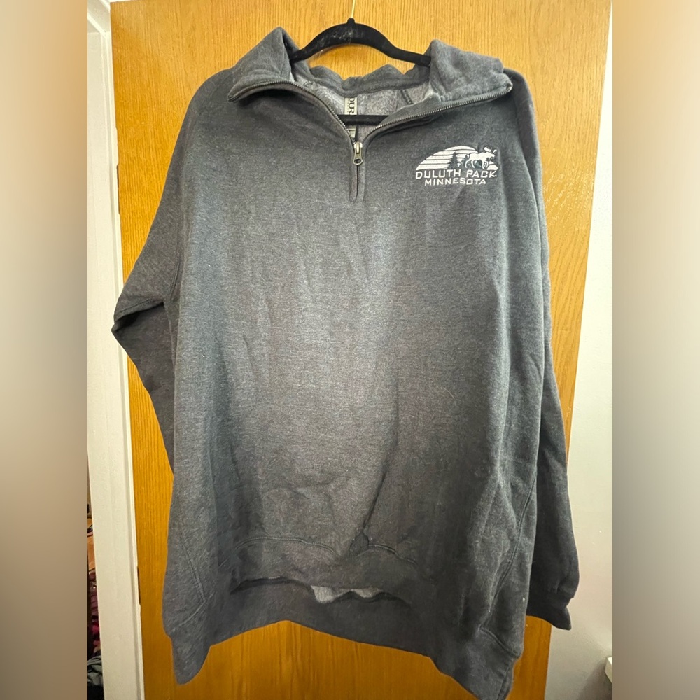 Duluth Pack Gray Quarter Zip xxl